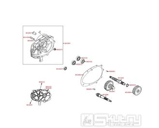 E08 Převodovka - Kymco Super 8 50 4-Takt