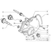 T14 Převodovka - Gilera Nexus 500ccm 4T LC do roku 2005 (ZAPM35200... , ZAPM3510...)