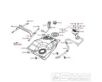 F10 Nádrž a palivové čerpadlo - Kymco People GT 300i