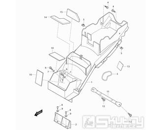36 Zadní blatník - Hyosung GT 650i N (Naked)