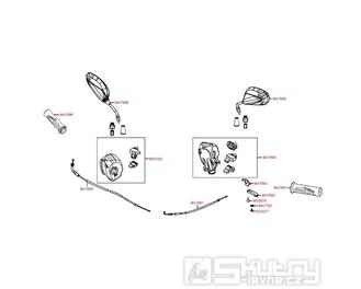 F03 Řídítka - Kymco Nexxon 50