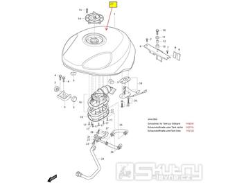 30 Palivová nádrž - Hyosung GT 250i N (Naked)