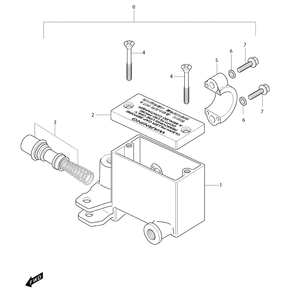 46 Hlavní brzdový válec - Hyosung GV 650i E