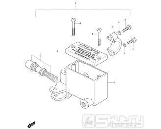 46 Hlavní brzdový válec - Hyosung GV 650i E