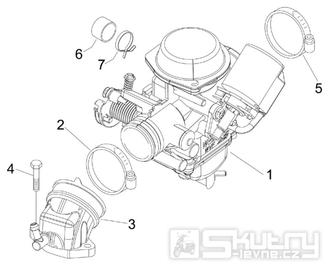 1.39 Karburátor - Gilera Runner 125 VX 4T Race 2006 UK (ZAPM46300)