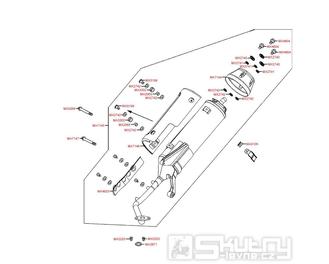 F14 Výfuk - Kymco Super 8 50 4-Takt