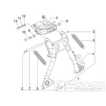 2.25 Hlavní stojan - Gilera Runner 50 PureJet 2005-2006 UK (ZAPC46200)