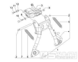 2.25 Hlavní stojan - Gilera Runner 50 PureJet 2005-2006 UK (ZAPC46200)