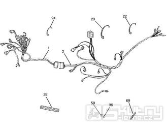 6.08 Elektroinstalace - Gilera SC 125 2006 (6H332629, VTHGS1A1A, VTHGS1A1B)