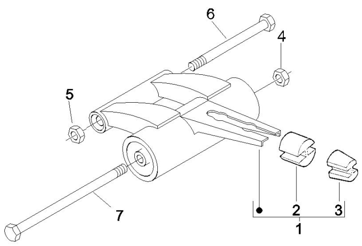 4.01 Uložení motoru - Gilera Runner 50 SP 2007 (ZAPC461000)
