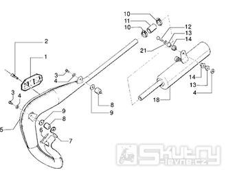 T14 Výfuk - Gilera Surfer (VTBC 08000 ...)