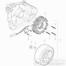 18 Magneto dobíjení - Hyosung RT 125D Karion