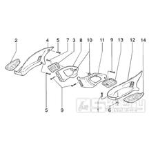 T22 Kapotáž, stupačky - Gilera Runner VX 125 4T (ZAPM24100, ZAPM24000)