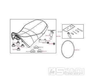 F09 Sedačka / Nářadní - Kymco MXU 250 R LG50AE/AD