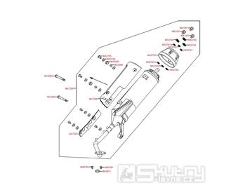 F14 Výfuk - Kymco Super 8 125 [Big Tyre] KL25SF