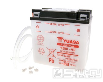 Baterie Yuasa YuMicron YB9L-A2 olověná bez kyselinového balení