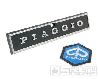 Znak s nápisem Piaggio pro Vespa P a PX 80 až 200ccm