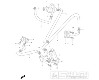 FIG48 Sekundární vzduchový ventil - Hyosung GT 250i NE (Naked)
