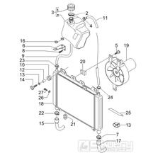 2.55 Chladič - Gilera Nexus 500 4T LC 2006-2008 (ZAPM35200)