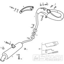 T12 Výfuk - Gilera RCR Enduro 50ccm EBS (1998 - 2005)