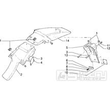 T23 Zadní blatník - Gilera RK 50 (VTBC 08000 0001001)