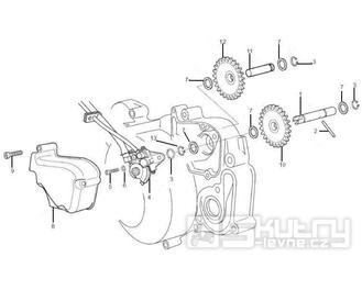 1.18 Olejové čerpadlo - Gilera SMT 50 od roku 2006, D50B0 (ZAPG12D1)