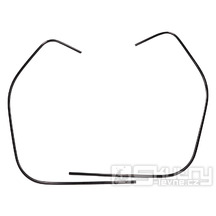 Ochranné lišty kapotáže 1460mm Moto Nostra černé pro Vespa GTS a GTV