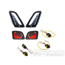 Sada LED blinkrů SIP přední a zadní tónované pro Vespa GTS, GTV, GT 125-300 (2003–2013)