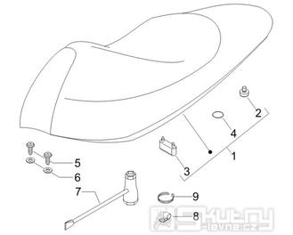 2.39 Sedadlo - Gilera Runner 50 SP -SC- 2006 (ZAPC461000)