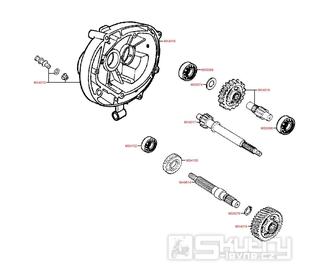 E08 Převodovka - Kymco Super 8 50 2-Takt