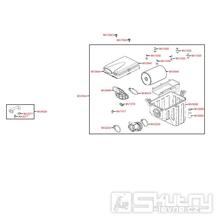 F13 Vzduchový filtr / Airbox - Kymco MXU 500 IRS