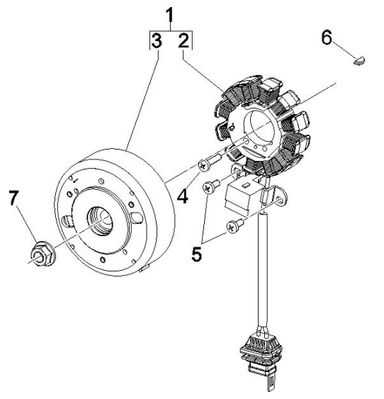 1.21 Magneto dobíjení - Gilera Runner 50 SP 2005-2006 (ZAPC46100)