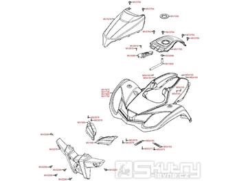 F05 Přední kapotáž - Kymco MXU 300 Wide