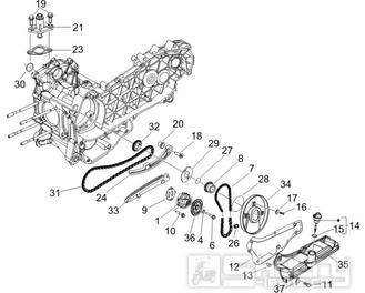 1.18 Olejové čerpadlo - Gilera Runner 200 VXR 4T LC Race 2005-2006 (ZAPM46200)