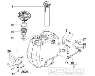 2.47 Palivová nádrž - Gilera Runner 50 SP 2007 (ZAPC461000)