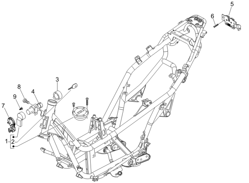 2.46 Zámky - Gilera Nexus 250 SP 4T LC 2006-2007 (ZAPM35300)