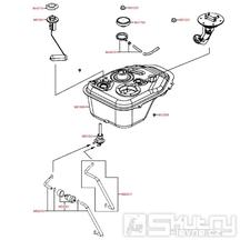 F10 Palivová nádrž / palivový kohout - Kymco Like 125 KN25AA