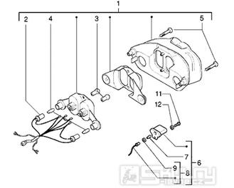 T41 Zadní lampa - Gilera DNA 50ccm 2T 2005 (ZAPC270003000001)