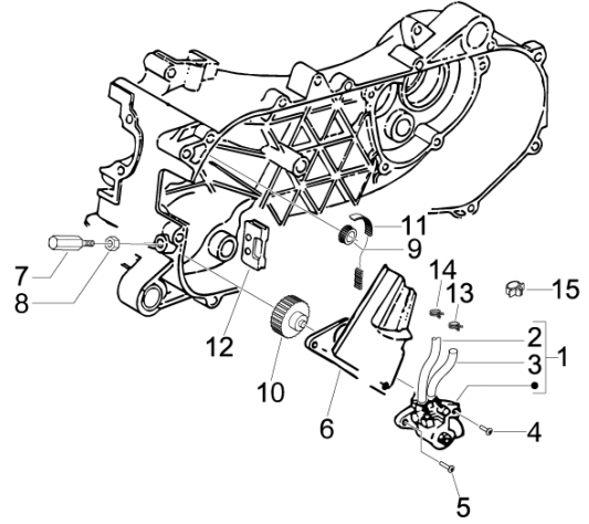 1.18 Olejové čerpadlo - Gilera Runner 50 PureJet ST 2008 (ZAPC46200)