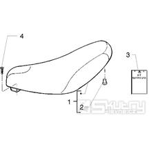 T26 Sedadlo - Gilera Stalker 50 do roku 2005 (ZAPC13000...)