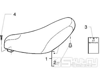 T26 Sedadlo - Gilera Stalker 50 do roku 2005 (ZAPC13000...)