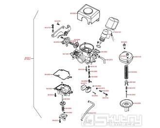 E09 Karburátor - Kymco Like 50 4T KG10AA