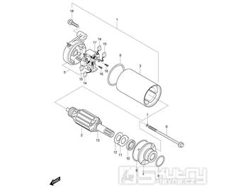 FIG17 Startér - Hyosung GV 125M C Aquila