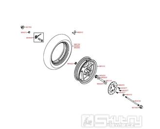 F07 Přední kolo s diskem - Kymco DJ 50 S KG10B