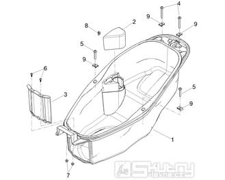 Úložný prostor pod sedlem pro Aprilia SR GT COMPACT 125 ie 4T 4V LC 21- E5 (EMEA-EU) [RP8MD5100]