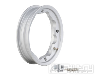 Bezdušový ráfek SIP 2.10-10" stříbrný matný pro Lambretta 125–200ccm