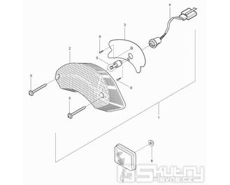 26 Zadní světlo - Hyosung GV 125 Aquila