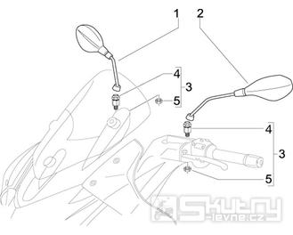 2.45 Zrcátka - Gilera Nexus 500 4T LC 2009-2011 (ZAPM35200)