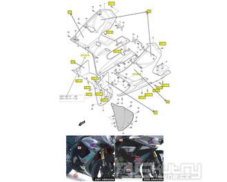 49 Boční kapotáž - Hyosung GT 125 R E3