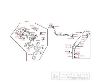 F09 Zadní brzda - Kymco Quannon 125 Naked